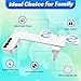 Bidet Attachment for Toilet,0.23 Inch Ultra-Thin Non-Electric Bidet,Knob Control for Water Flow On/Off, Adjustable Water Pressure,Foldable Dual Self-Cleaning Nozzles (Only Cold Water)