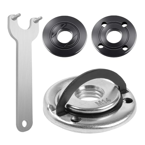 Asheyya 4PCS Angle Grinder Attachments, Angle Grinder Spanner Key Accessories for Most Angle Grinder Fitting Part (M14)
