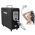 Treeligo Portable Propane Water Heater for Camping, 40,900 BTU Tankless Outdoor Shower for Camping& Vacation, Instant Hot Water Heater with 4500mAh Battery & Pump, RV, Van Life, Off-Grid