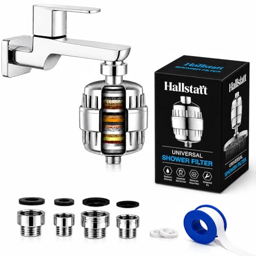 Image of 20 Stage Showerhead Tap Filter for Hard Water Softener Shower Head Taps Filters with Adaptor for Bathroom Kitchen Sink Home -Reduce hair fall, Protects Skin | Remove Chlorine and Harmful Chemicals
