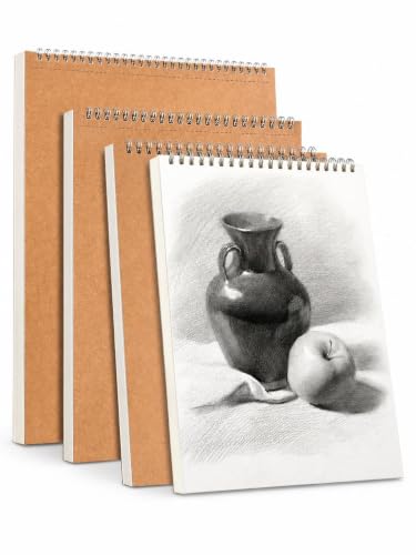 Carnet Aquarelle Résistant aux Bavures Cahier Dessin A4 Premium Marron