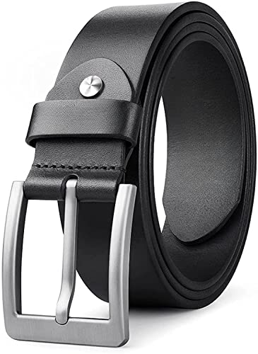 Creature Formal/Casual Black Color Genuine Leather Belts For Men (Length- 46 inches||40MM||BL-042-BLK)