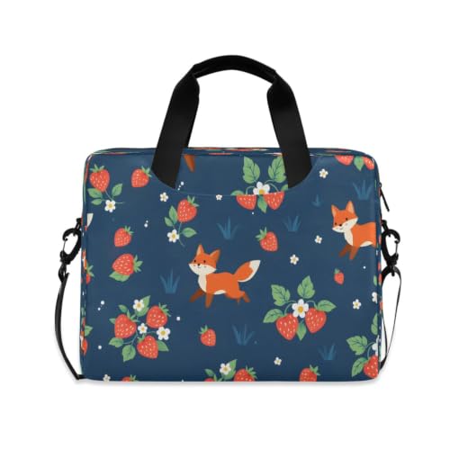 Bolsa para portátil compacta con correa acolchada y estampado de girasol para transporte diario