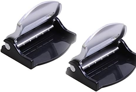 2X Silver Auto Car Universal Adjustable Safety Insurance Seat Belt Stopper Stop Clip Buckle—Size 58x40x16mm