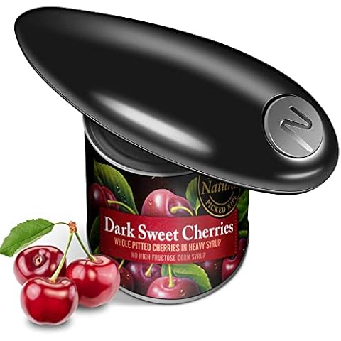 One Touch Electric Can Opener Easy Open Any Can Size with Smooth Edge, Battery Operated Electric Can Openers for Kitchen, Kitchen Gadget Electric Can Opener for Seniors with Arthritis Cover