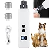 Silent Dog Nail Grinder, Cat Nail Safe Cut Cat Nail Trimmer, Dog Nail Trimmers, 2026 New Two Adjustable Low-Vibration Ultra-Quiet Under 40db ＆ Powerful Enough for All Cats ＆Dogs (White)