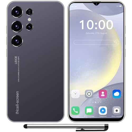 MTGud M24Ultra 4G telefoni cellulari sbloccati, schermo 6.3" smartphone a buon mercato Android 12, 3 GB+32 GB/SD-256 GB, batteria 4500 mAh,16 MP+13 MP/Dual SIM/Face ID/GPS/WiFi (Purple)