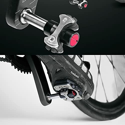 Jfoyh Road Bike Ultralight Speedplay Pedals With Cleat Set And 3-Hole To 4-Hole Shoes Adapters, Compatible With Speedplay Zero, Fit For Outdoor And Indoor Road Cycling - Black #TOP2