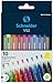 Schneider Vizz M (Medium) Ballpoint Pen, 1.0 mm, Transparent Barrel, Assorted Ink Colors, Pack of 10 Pens (102290)
