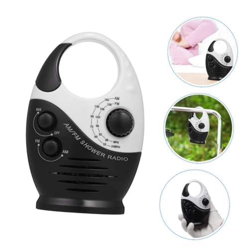 Radio de douche étanche AM FM compacte avec batterie portable - 7