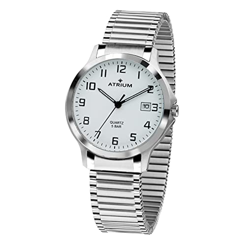 Atrium Armbanduhr A12-50 montre analogique classique pour homme en acier noir