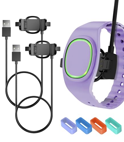 Seltureone 2 Pack Compatible with Magic Band Plus Charger 3.3FT Charging Cable Accessories Compatible with MagicBand+ Charger Only - Black