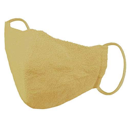 grow knit 通年用 和紙ニットマスク 抗菌 抗ウイルス加工 TioTio 洗える 日本製 (マスタード)