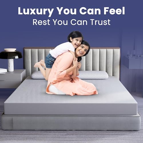 Image of CareFoam 100% Waterproof Premium Cotton Mattress Protector | Breathable and Hypoallergenic Ultra Soft Fitted Bed Protector | Small Double 72 x 48 Inch, Fits 10 Inch Grey | Teen beds Compact Doubles