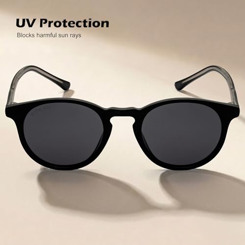Image of ROYAL SON Polarized Stylish Sunglasses | UV Protection | Round | Classic | Men & Women | Small | SG-RS1111