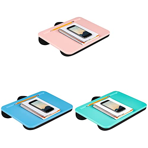 Lapgear Compact Lap Desk - Rose Quartz & Compact Lap Desk - Alaskan Blue - Fits Up To 13.3 Inch Laptops - Style No. 43103 & Compact Lap Desk - Aqua Sky - Fits Up To 13.3 Inch Laptops #TOP13