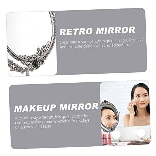 Miroir de table rétro Beaupretty métal miroir maquillage pivotant support