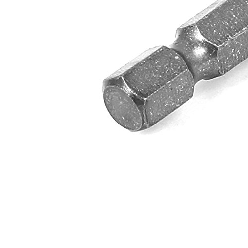 Sourcingmap 65mm Long 1/4" Hex Shank 10mm Hexagonal Tip Magnetic Hexagon Screwdriver Bit, H10 x 65mm - Image 3