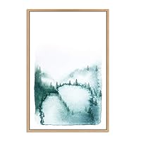 SIGNWIN Framed Canvas Wall Art Abstract Forest Canvas Prints Home Artwork Decoration for Living Room,Bedroom - 16x24 inches