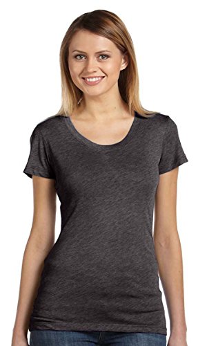 Bella + Canvas Ladies' Triblend Short-Sleeve T-Shirt 2XL CHAR-BLACK TRIB