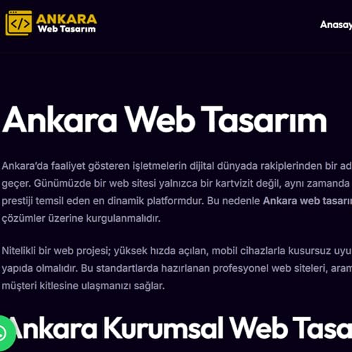 Ankara Kurumsal Web Tasarım Hizmetleri - ⁠Ankara Web Tasarım