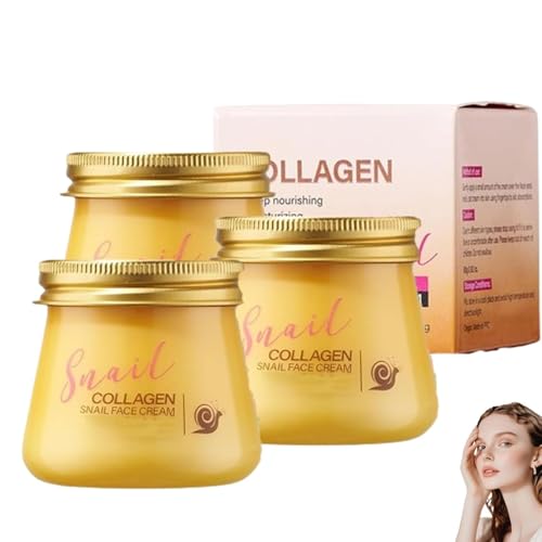 Crema hidratante para mujer, reparadora, reafirmante, revitalizante e hidratante, hidrata profundamente la piel seca, aumenta la elasticidad, antiedad, colágeno de caracol