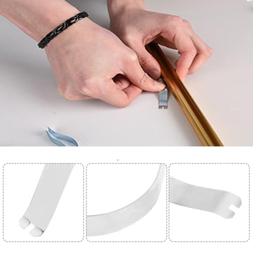 Image of 60 Pack Canvas Float Frames Spring Clips Replacement Metal Picture Frame Backing Retaining Clip for Poster Frame Canvas Floating Frame Backing Boards Cardboard Painting Photo Frames