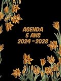 Agenda Mensuel 2024-2028: Planificateur de Cinq Ans et 60 Mois de Janvier 2024 à Décembre 2028| Vos Objectifs Durant les 5 Prochaines années ... A4 | Français