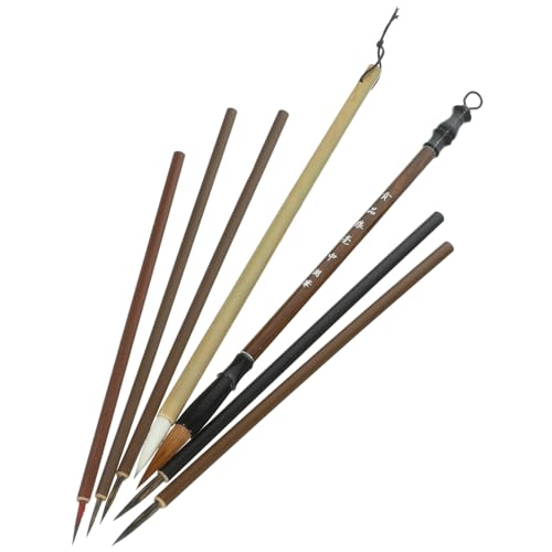 OSALADI Chinese Ink Brush Set 7pcs Calligraphy Brush Pen Calligraphy Kits Adults for Beginners