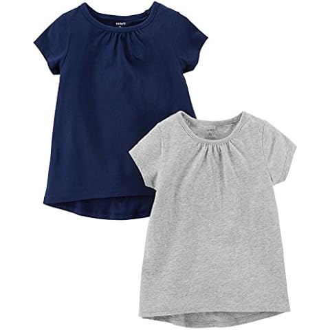 Carter's Baby Girls' 2-Pack Hi-Lo Tees Cover
