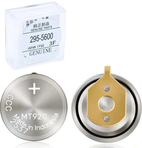 YUFEEI 295-5600 Watch Battery Compatible with Citizen Eco-Drive 295-5600/MT920 Fits C650 E810 E811 7821 B620 Sealed Capacitor Rechargeable Battery (295-5600 Battery)