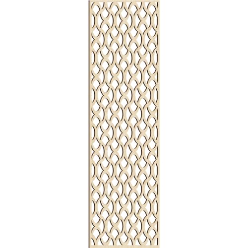 Image of Resort Decorative Pierced Fretwork Wood Wall Panels, 33 3 /8 inchW x 84 3 /8 inchH x 3 /8 inchT, Birch