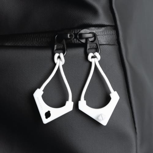 WANDRD Worryless™ Locking Zipper Pullers - Secure Your Travel Essentials - Zipper Locks for Travel Gear (Cloudbreak White)4