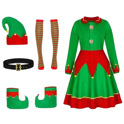 Costume d'elfe de Noël doux et chaud idéal pour amuser la famille le soir du réveillon