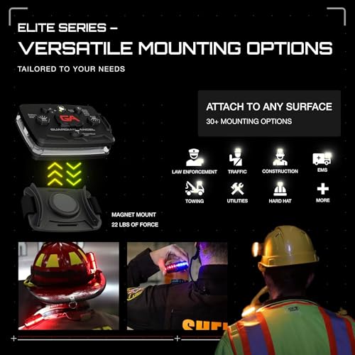 Image of Guardian Angel Safety Light Holiday Value Bundle (2 Pack) - Elite (White Front & Red Rear) + Micro (White Front & Red Rear) - Hands-Free LED Flashlights for First Responders and Recreational Use