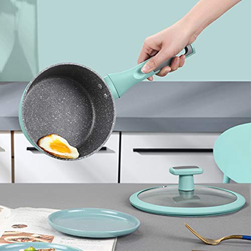 ASumPio Pots,Milk Pan,Saucepan,Nonstick Sauce Panall Pot with Lid for Soup,Stew,Sauce,Pasta & Reheat, - Image 5