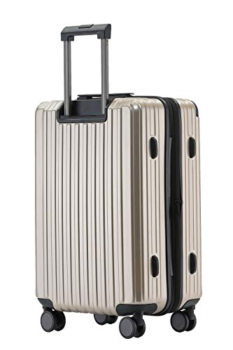 Münicase M816 TSA-slot, koffer, reiskoffer, trolley, kofferset, harde schaal, boardcase, champagne, Großer Koffer - Image 3