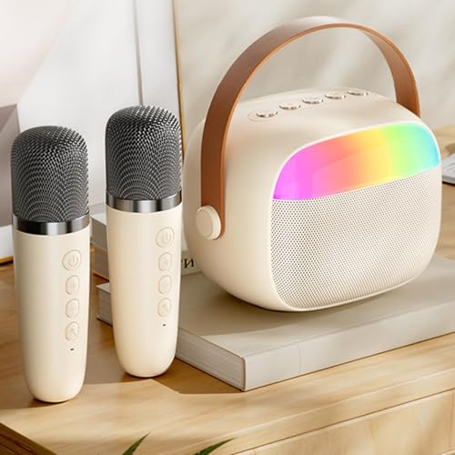 Machine de karaoké portable polyvalente à double microphone