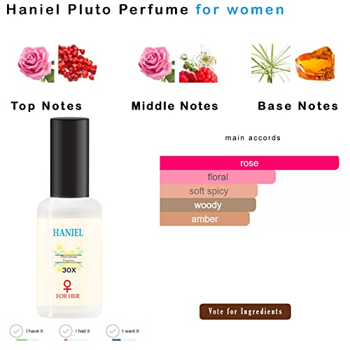 Haniel Pheromone Cologne, Perfumes For Women, Long Lasting Pheromone Perfume Spray For Women Oil Base Pheromones For Her, Womens Fragrances, Love Scent Pheromones Orinetal Spicy Rose Good Scent #TOP5