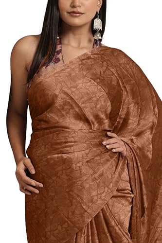 Image of MIRCHI FASHION Women Saree | Chiffon Batik Printed Breathable Regular Use Sari with Blouse