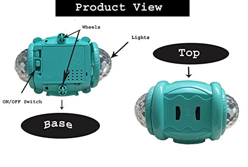 Image of VGRASSP 360 Degree Rotating Skate Musical Dancing Girl Toy with Flashing Lights & Bump and Go Action Doll for Toddlers and Girls