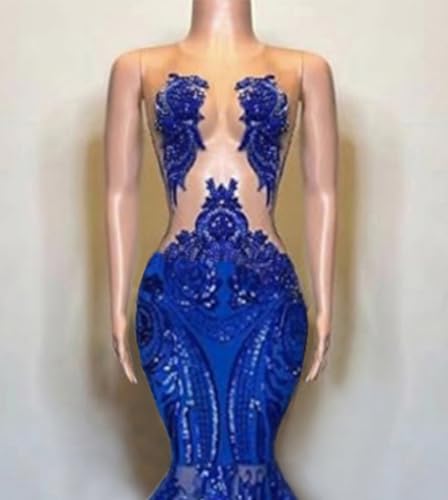 Sparkly Sequin Prom Dress Beaded Gala Celebrity Pageant Mermaid Evening Party Dress4