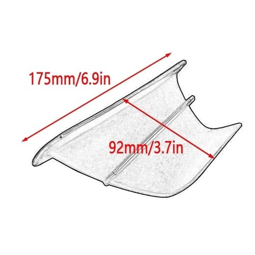 Ailerons aérodynamiques moto Versys 650 carbone brillant