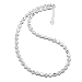 Produktbild Schöner SD, Halskette aus 6mm Swarovski® Kristallperlen, Farbe: Crystal Aurora Boreale, Verschluss 925 Silber, Länge 45cm
