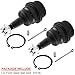 MotorbyMotor 4pc Front Upper and Lower Suspension Ball Joint fits for 1999-2004 Jeep Grand Cherokee, 2007-2017 Jeep Wrangler, 2018 Jeep Wrangler Jk Heavy Duty Ball Joints Kit Replacement K3134 K3185