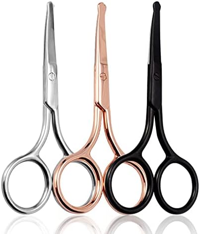 Craft Scissors 1 Pcs Stainless Steel Eyebrow Scissor Eyebrow Trimmer Eyebrow Eyelashes Nose Hair Scissor Manicure Scissors Cutter Nail Tools Scissors