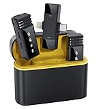 Qhot Mini Wireless Lavalier Microphone | Universal Bluetooth Clip-On Mic for iPhone, Android, iPad (USB-C). Perfect for Recording Videos, Podcasts, TikTok, Youtube, Facebook Vlogs & Content Creation