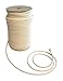 IPEA-Corda di Cotone Macrame Colore Naturale – 6 mm x 100 Metri – Rotolo Super Lungo – Filo da Cucito per Lavorazioni Artigianali, Decorazioni, Arazzi, Tende, Tinta unita