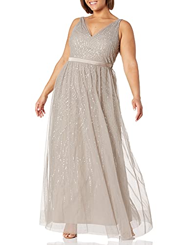 Image of Adrianna Papell Women's Beaded Sleeveless Dress