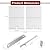 Hiorucet Grill Replacement Parts for Cuisinart GAS9456AS GAS9456ASO, Stainless Steel Grill Grate Burner Tube Heat Plate for Cuisinart Gas Grill Parts, Fits 4 Burner Gas Grill GAS9456AS Parts Cuisinart